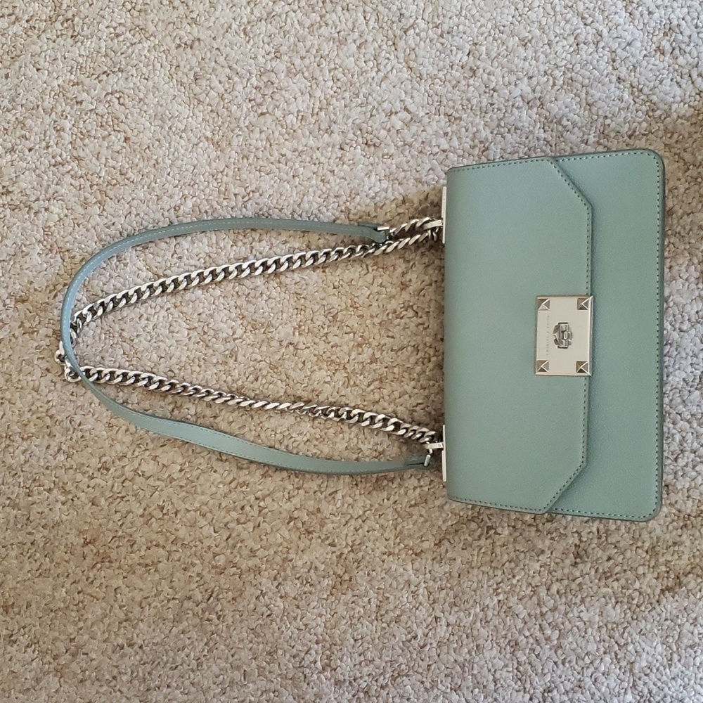 Charles & Keith Mint Green Chain Shoulder Bag